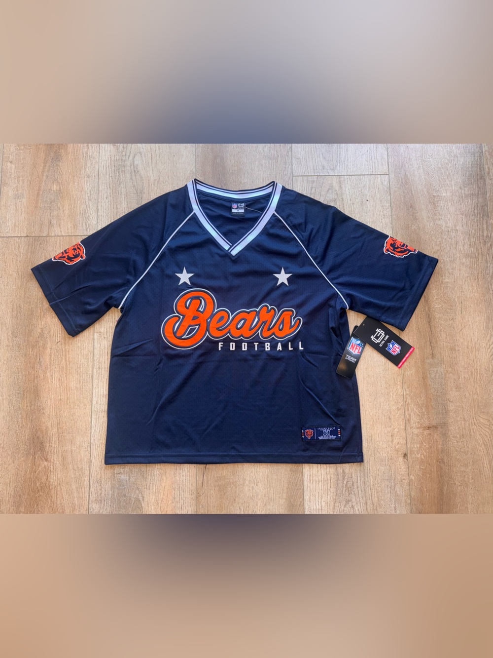 Chicago Bears women’s Navy Football Jersey - Shirt
